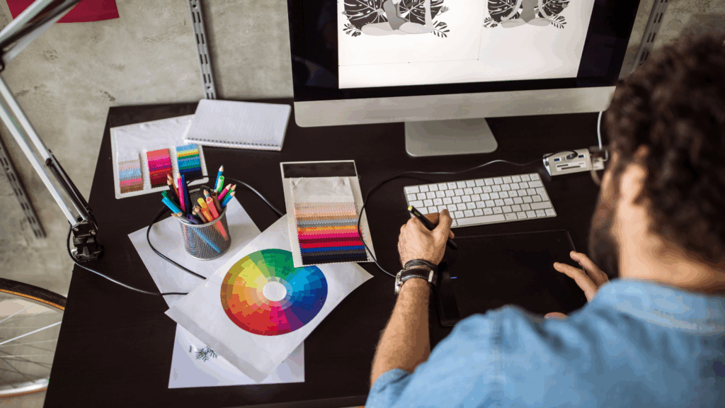 artist-creating-logo